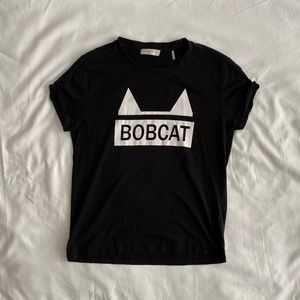 SANDRO PARIS | Black 'Bobcat' T-shirt
